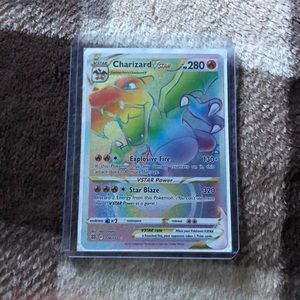 Rare Charizard rainbow pokemone card